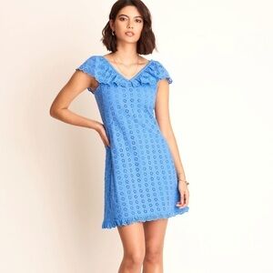 NWT! Hatley Eyelet Shift Dress in Periwinkle